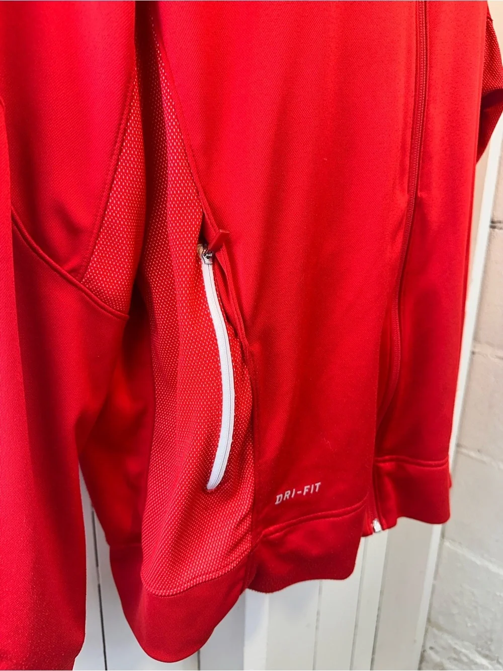 Nike Men's Air Jordan Flight Team Dri-Fit Jacket Full Zip Red Size XL